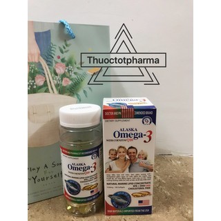 Viên dầu cá Alaska OMEGA 3 with Coenzym Q10 lọ 100viên