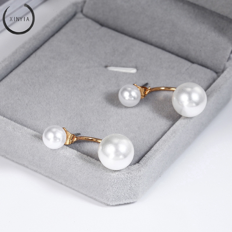 Bông tai đính ngọc trai giả hợp thời trang