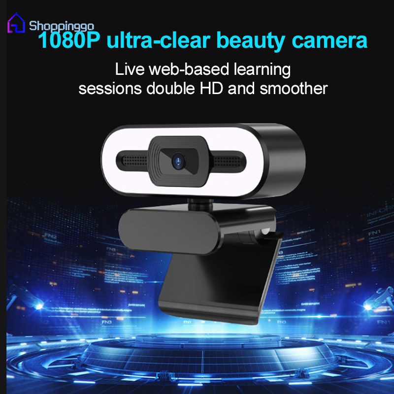 Webcam Hd 1080p Có Đèn Led Cho Máy Tính | BigBuy360 - bigbuy360.vn