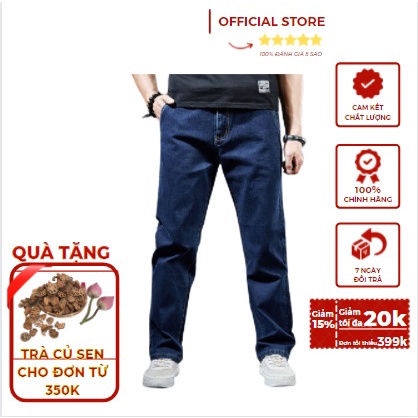 ♨✾Quần Jean Nam Ống Rộng, Bò Yody RockStar túi chéo thụng chất đẹp co giãn nhẹ 8668