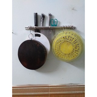 Giá cài dao kèm móc inox