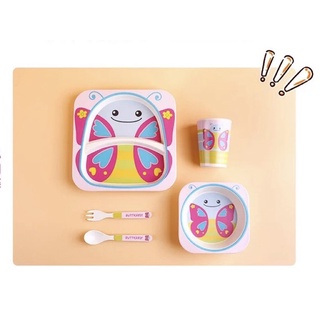 [SIÊU HOT]Bộ bát ăn dặm 5 món sợi tre cao cấp
