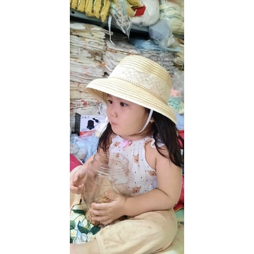 NÓN CÓI CÓ VÀNH THẮT NƠ CHO BÉ GÁI 2 đến 6 tuổi