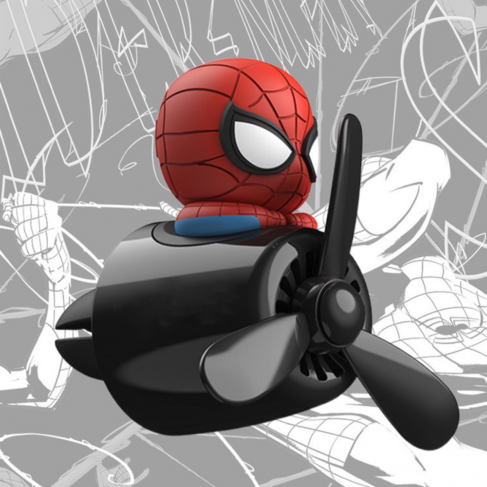 Kẹp Khuếch Tán Nước Hoa Gắn Điều Hòa Xe Hơi Kiểu Hoạt Hình Spiderman Pilot