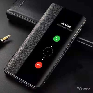 Bao Da Điện Thoại Nắp Lật Chống Rơi Cho Huaweip50proSmart Windowp20Casep30/P40