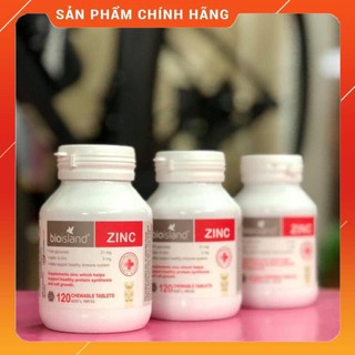 Viên Bổ Sung Kẽm Zinc Bioisland 120 Viên Cho Bé Từ 1 Tuổi - Xuất Xứ Úc [Date 9/2023]