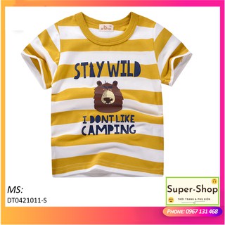 Áo thun cho bé BE-TOP giá xưởng, áo trẻ em in hình vui nhộn chất cotton hàng xuất Hàn [Super_Shop] DT0421011