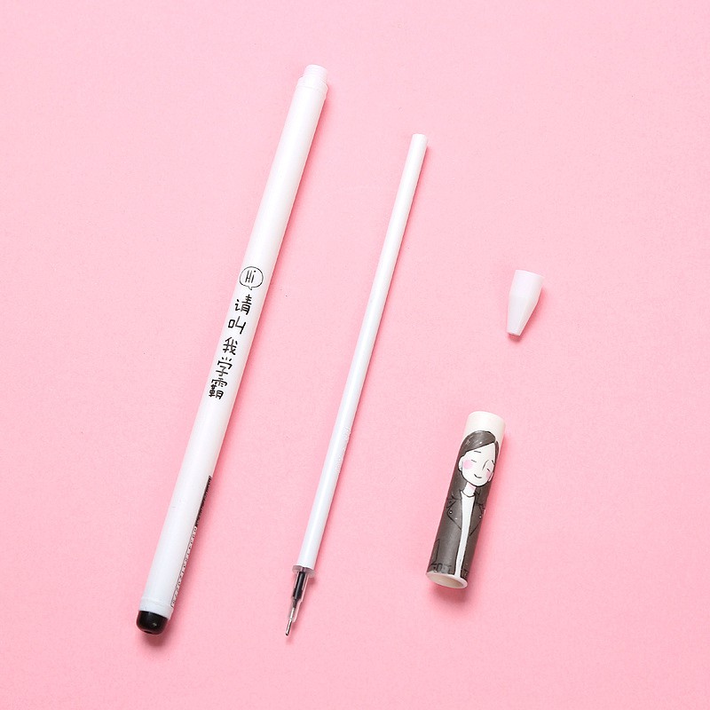 Bút Mực Đen Ngòi 0.5mm In Chữ Vui Nhộn Tiện Dụng