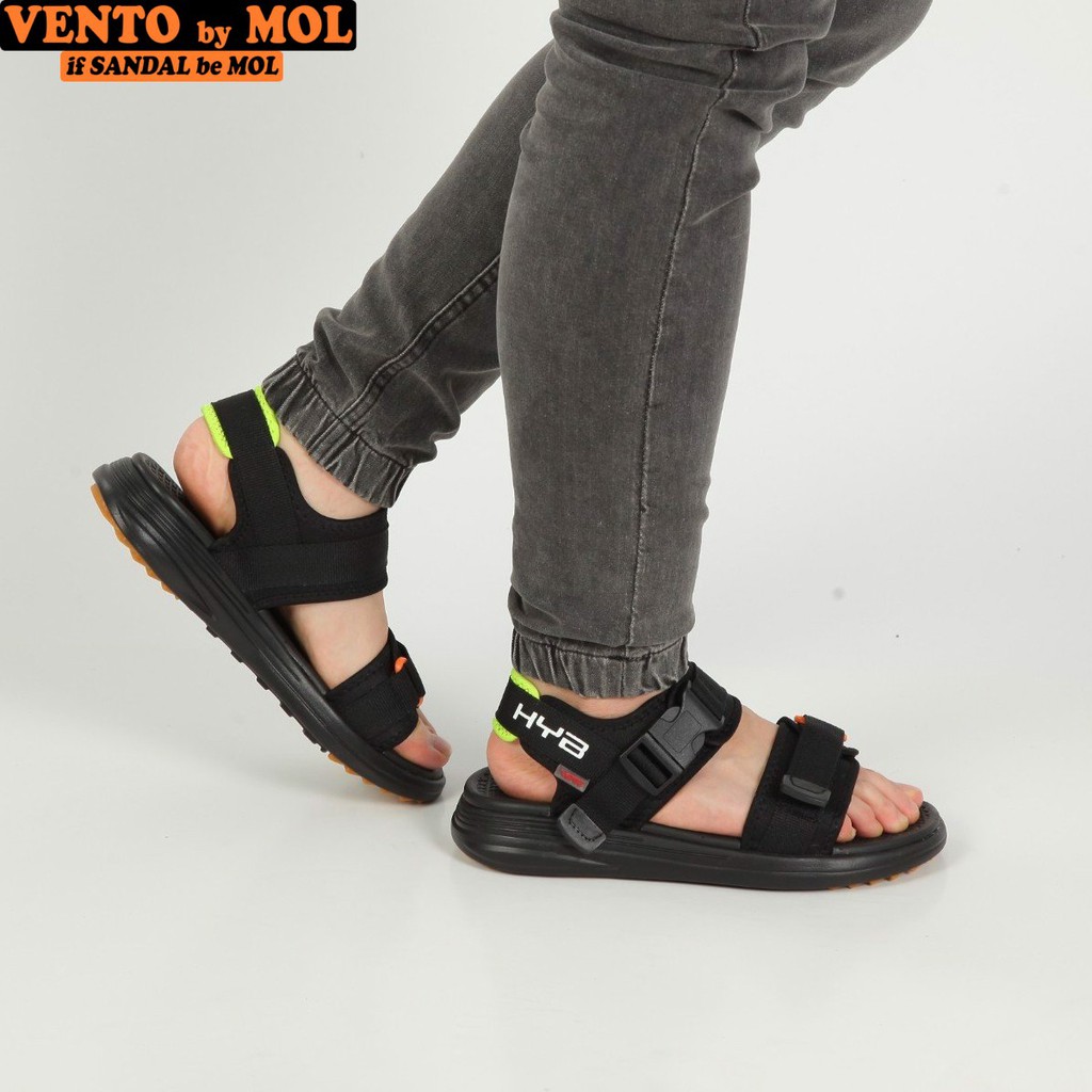 Giày sandal Vento nam nữ 2 quai ngang vải dù cho cặp đôi có quai hậu cố định mang đi học du lịch NB38G