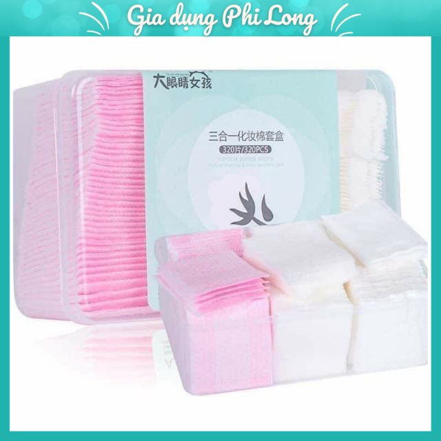 Bông Tẩy Trang 100% Cotton Mềm Mại Và Mịn Màng, Hoàn Toàn Không Gây Kích Ứng Da