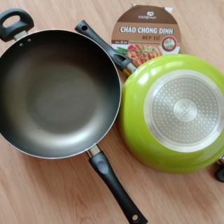 Chảo sâu lòng chống dính bếp từ Elmich  cao cấp  quai cầm  mẹ  con tiện lợi  28 cm