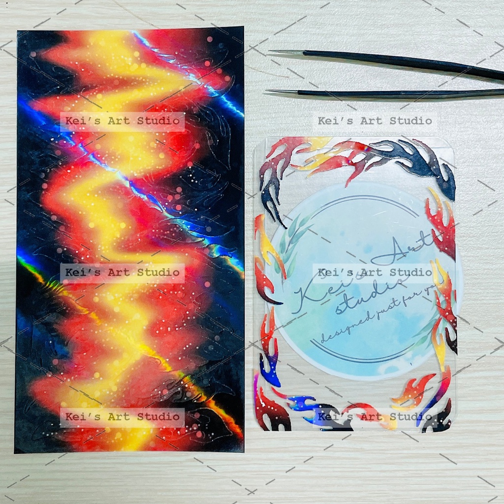 Mẫu lửa cháy độc đáo cá tính, cán hologram