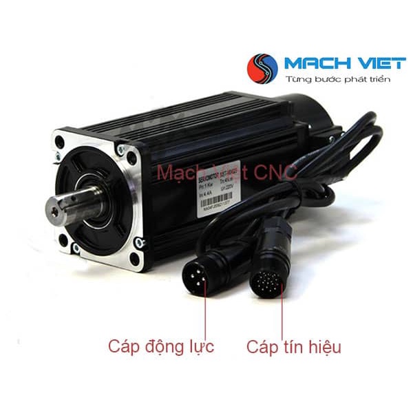 Động cơ AC Servo 750W/ 1,0kw Mặt Bích 90 Times Brilliant (Động cơ + Cáp + Driver )
