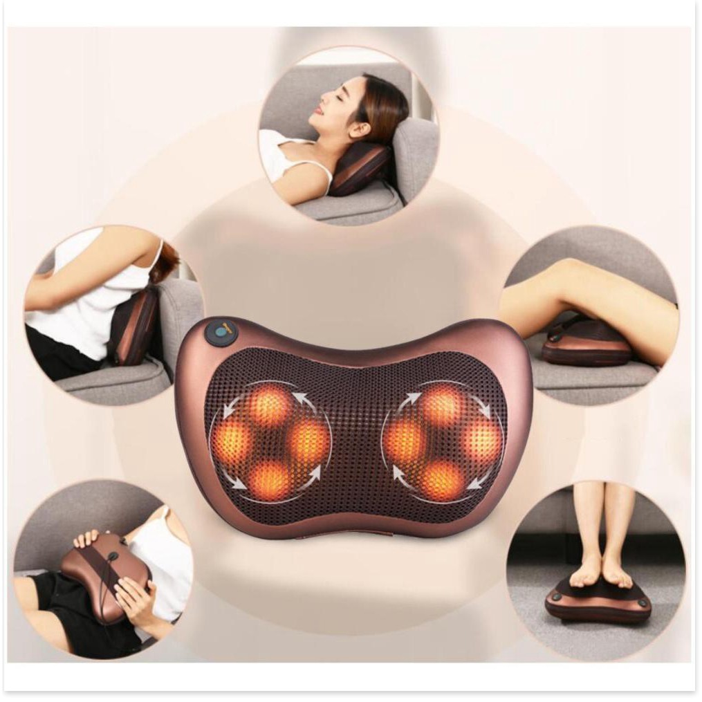 ⚡ Gối Massage Hồng Ngoại Magic Pilow Home 8 Bi dành cho người già,... ⚡ Giảm đau, thư giãn tại nhà ⚡ Freeship