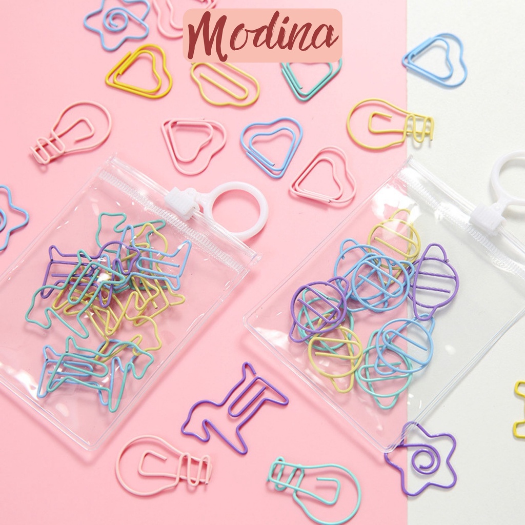 Kẹp giấy A4 họa tiết cute, kẹp giấy mini nhiều hình dạng màu sắc