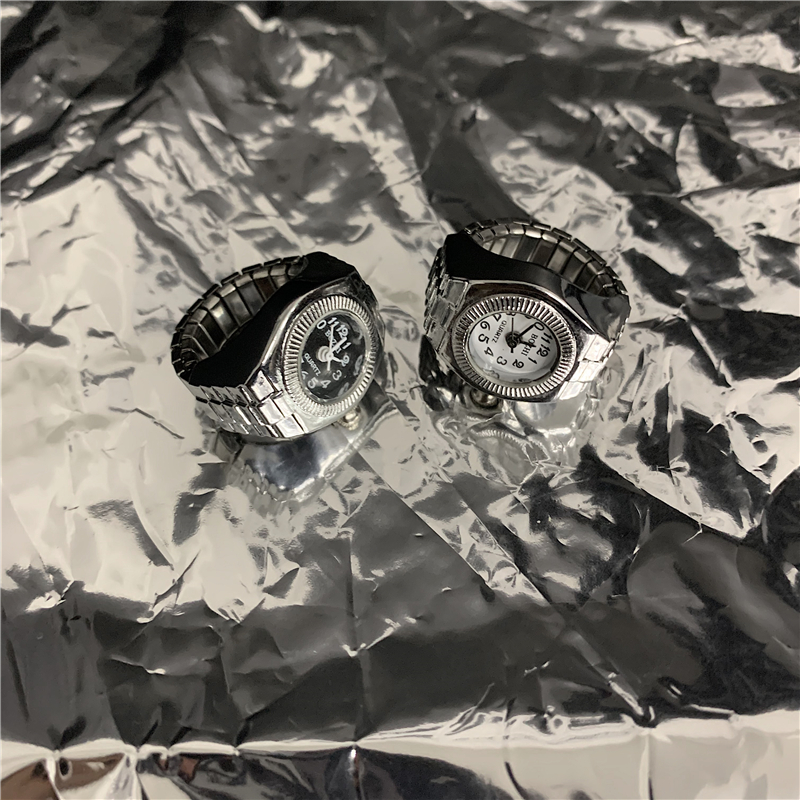 Nhẫn Đồng Hồ 22F630 Phong Cách Harajuku Hàn Quốc Dành Cho Nam Và Nữ