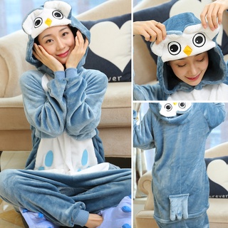 Bộ Đồ Ngủ Liền Thân Hình Chim Cú Hoạt Hình Dễ Thương Dành Cho Nam Nữ