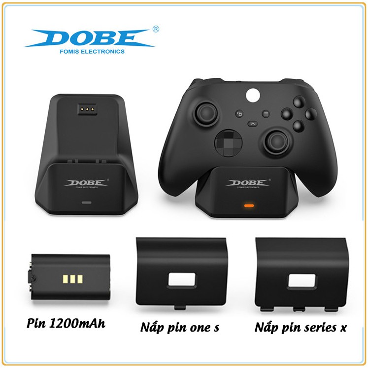 Dock sạc cho tay cầm Xbox one s, xbox series x kèm dock và pin sạc cao cấp