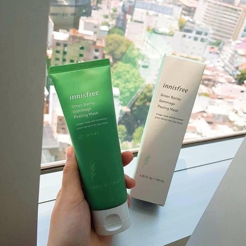 Tẩy Tế Bào Chết Mặt Innisfree Green Barley Gommege Peeling Mask 120ml