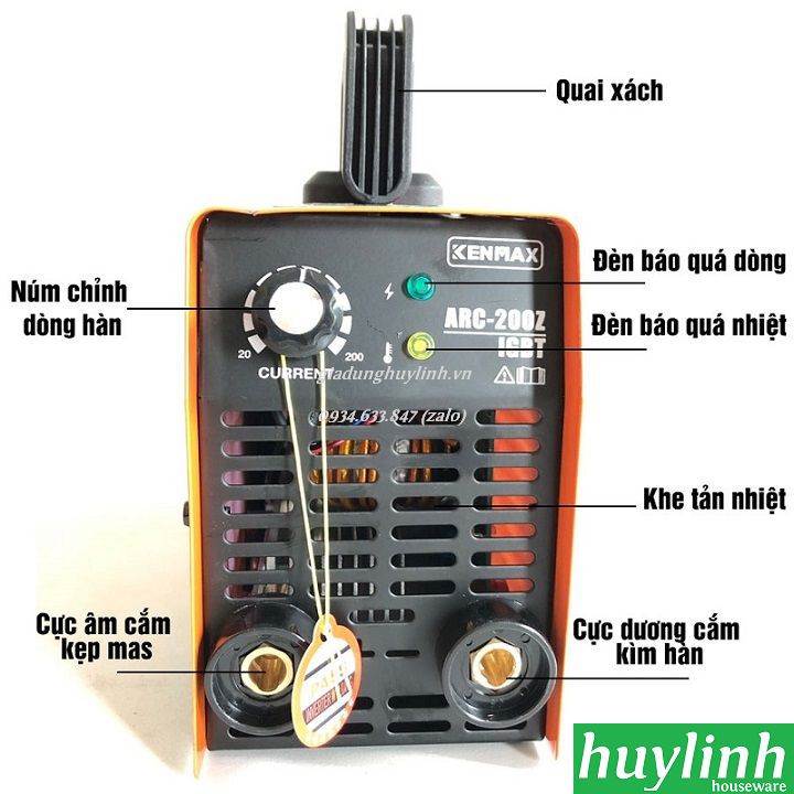 Máy hàn que điện tử mini Kenmax ARC 200Z (ARC 200N)