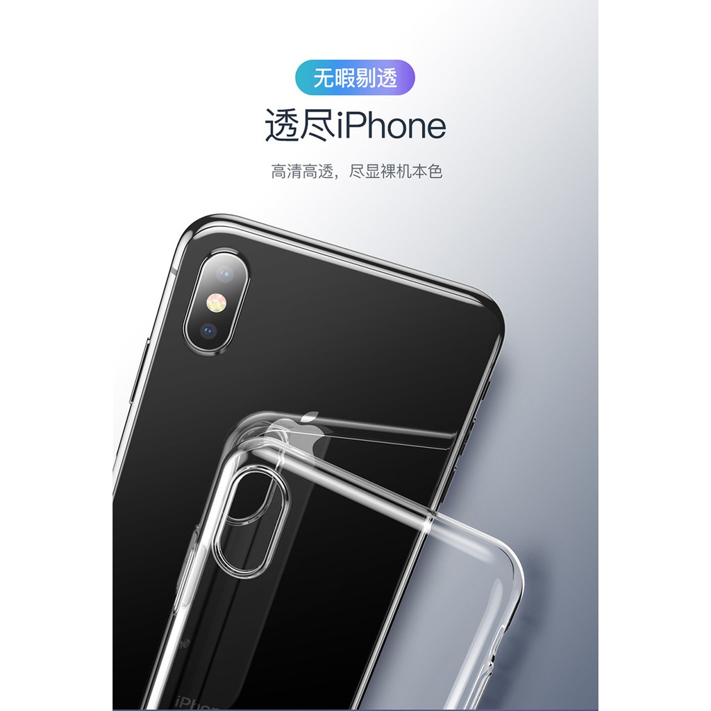 Ốp lưng Silicone trong suốt chống bụi Simplicity cho iPhone XR/ XS Max Baseus