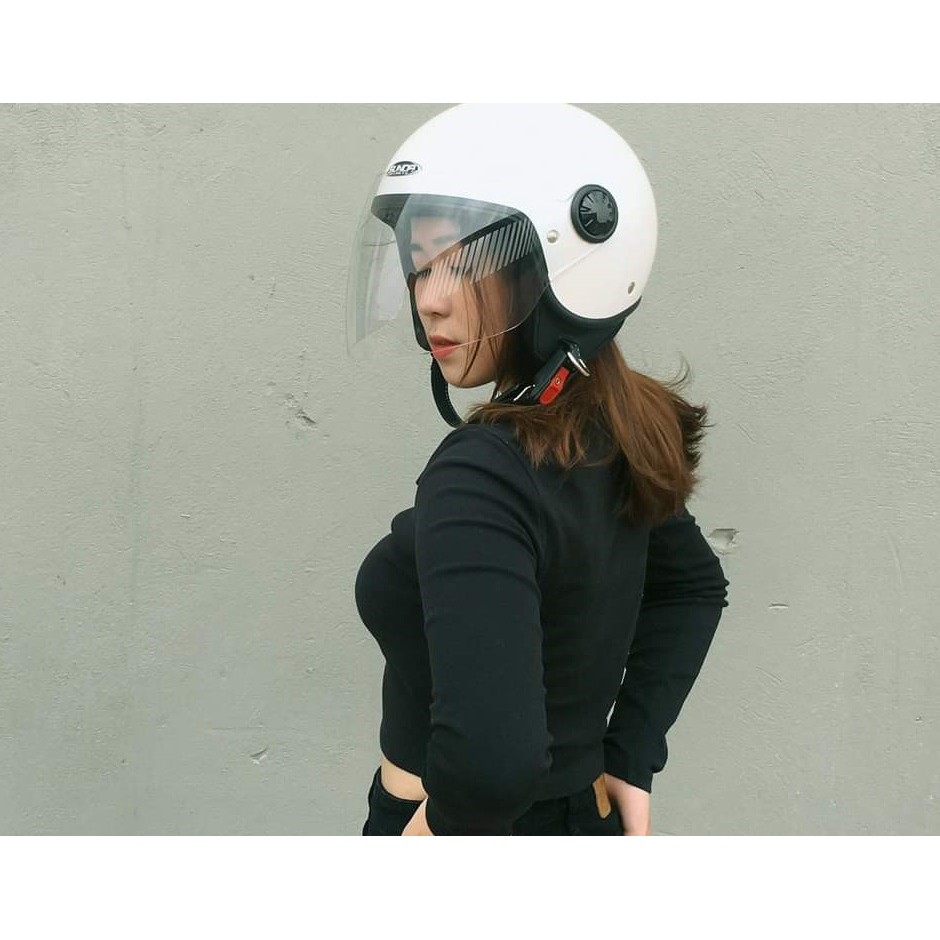 Mũ bảo hiểm 3/4 Sunda chính hãng có kính