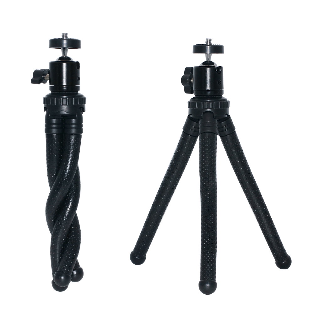 Chân máy ảnh tripod bạch tuộc mini( kèm đầu giá đỡ ballhead + kẹp điện thoại) mẫu 2022