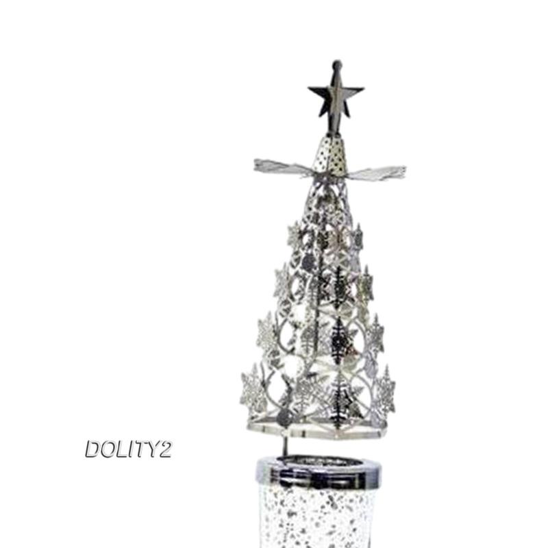 [Dolity2] Giá Đỡ Đèn Cầy Xoay Phong Cách Giáng Sinh