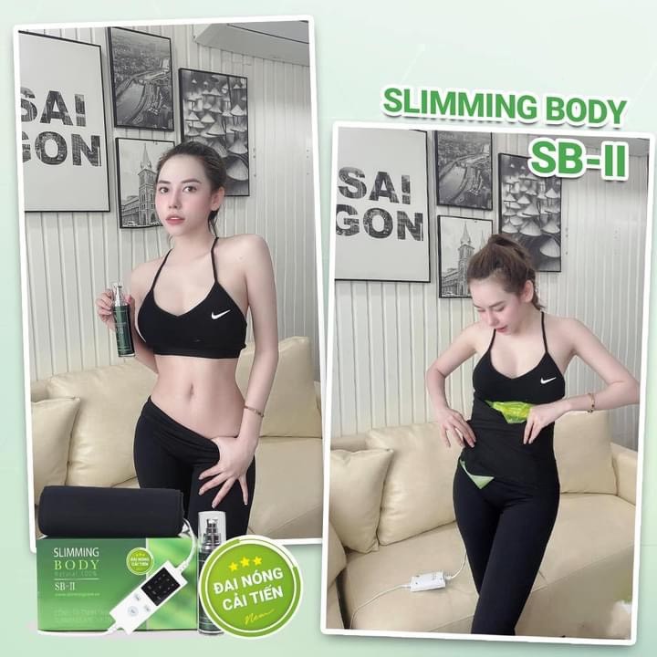 Bộ Ủ Nóng Tan Mỡ Slimming Body 2 Cải Tiến, Đai Nịt Quấn Nóng Thải Mỡ Thừa, Thon Gọn Eo SB-II Lấy Lại Vóc Dáng