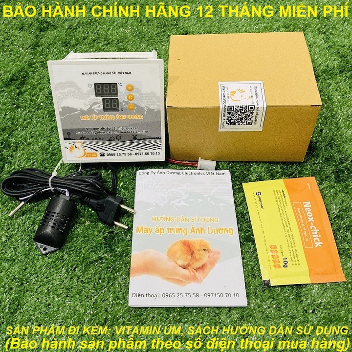 Máy ấp trứng gà Ánh Dương P100 - Tặng vitamin úm cao cấp