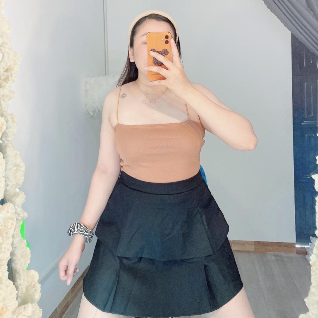 Chân váy bigsize nữ, Chân váy xếp ly bigsize CV9-bigssize cô nhỏ
