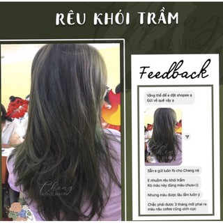 Compo Màu  RÊU KHÓI TRẦM tặng 1 trợ nhuộm  và găng tay