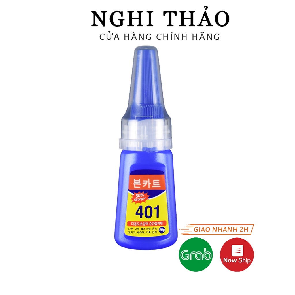 Keo 401 chính hãng , keo gắn móng giả siêu chắc 20g