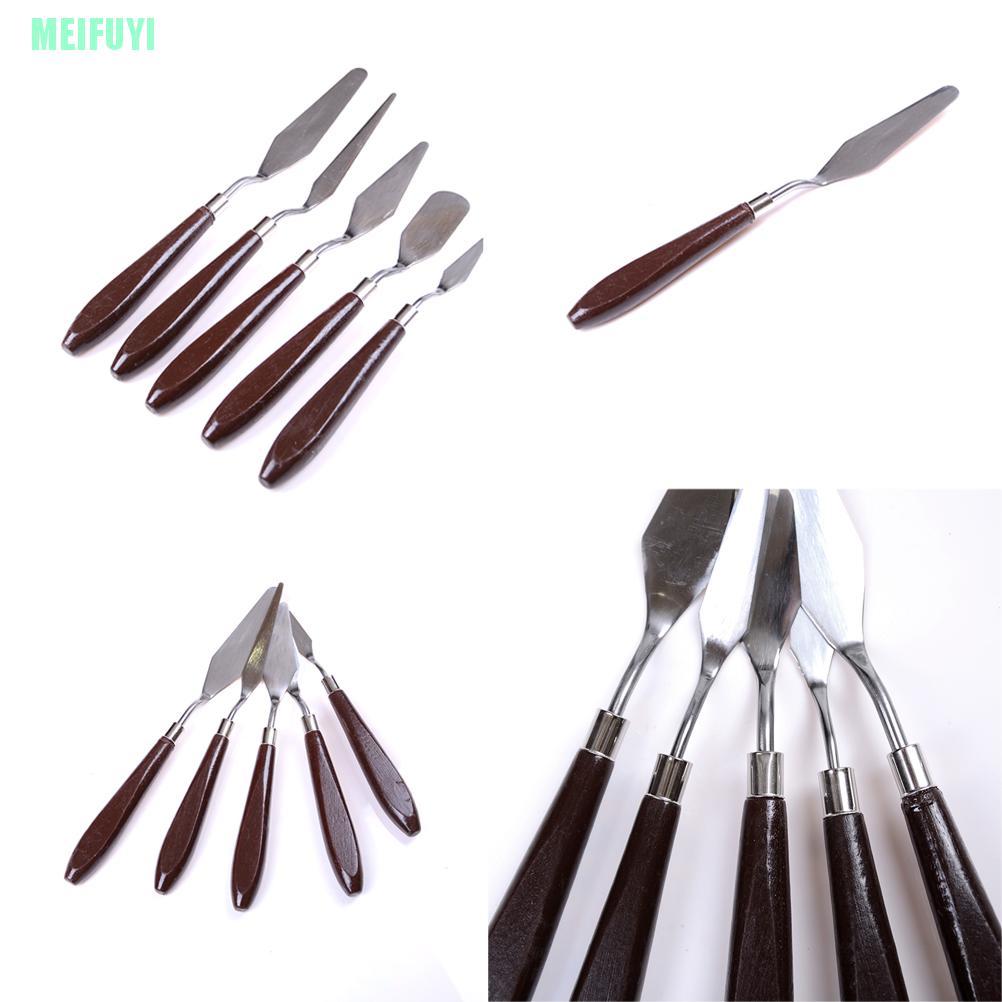 Set 5 Dụng Cụ Trộn Màu Bằng Thép Không Gỉ Meifuyi