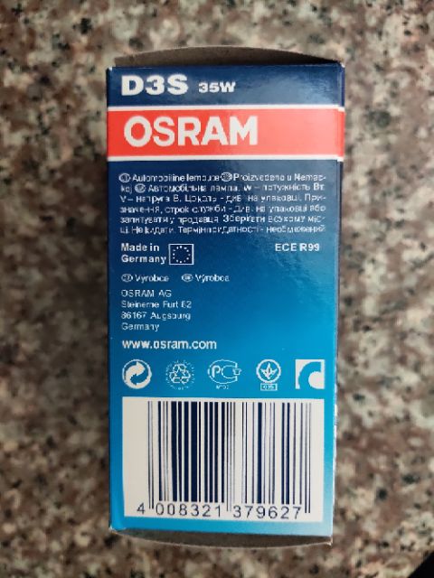 Bóng đèn xenon Osram 66340 chân D3S chính hãng (hộp 1 cái)