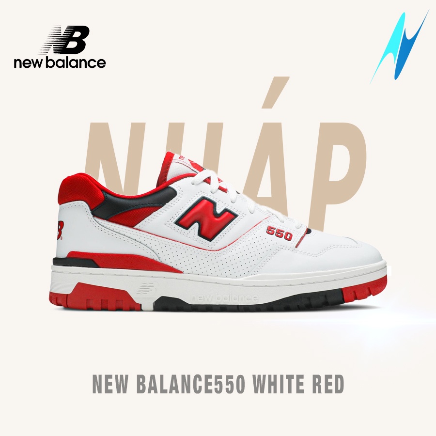 Giày New Balance 550 White Red chính hãng 100%