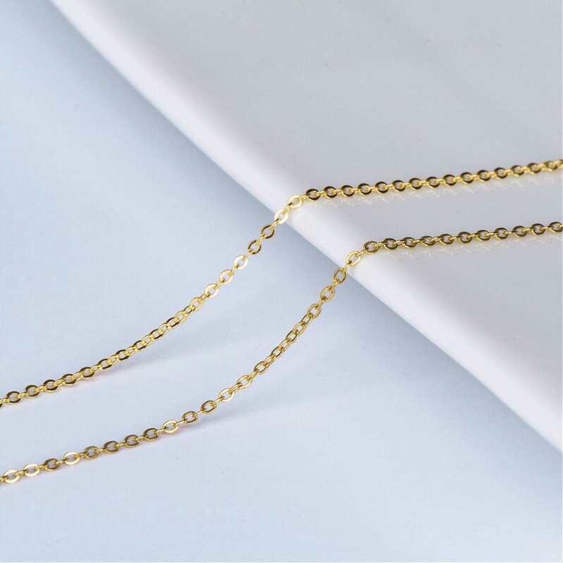 Dây chuyền titan mắc xích nhỏ không đen không gỉ