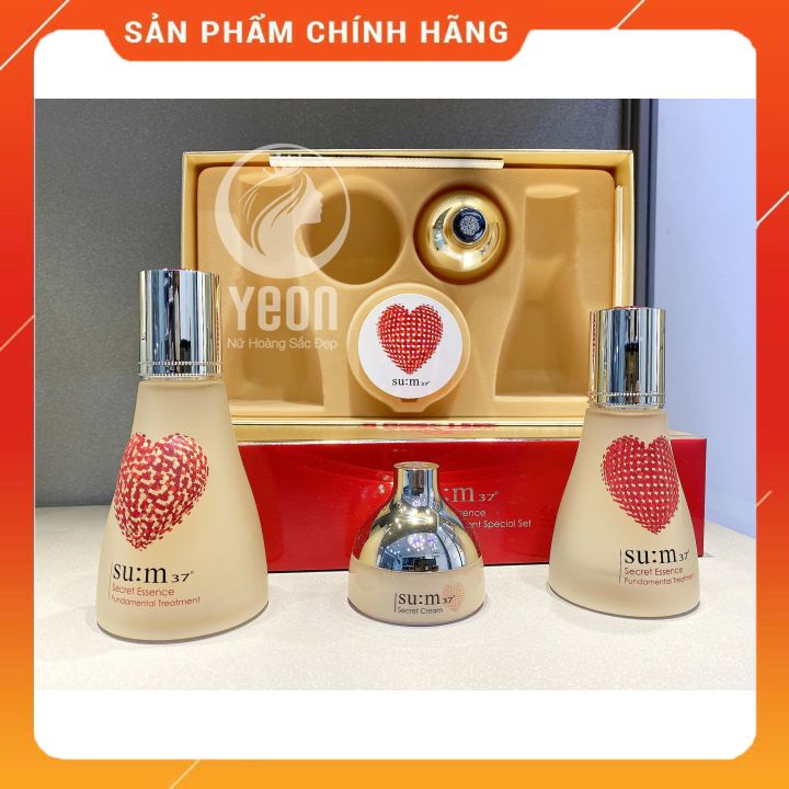 Set nước thần Su:m37 Secret Essence Fundamental Treatment Heart Edition Mới