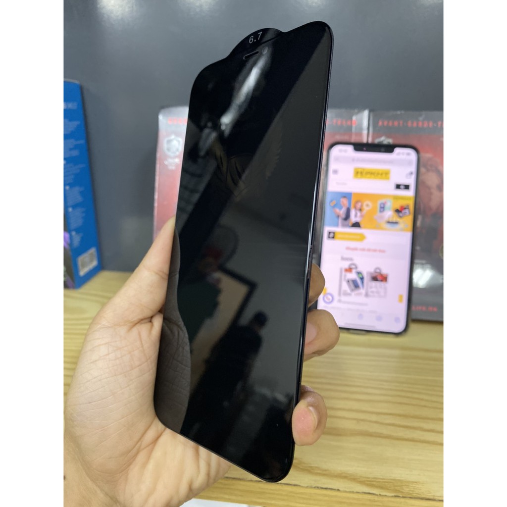 Kính Cường Lực 4D Kingkong Chống Nhìn Trộm Iphone 13 / 13 Pro Max  /12 / 12 Pro Max  / X / Xs Max /11 / 11 Pro / PRO MAX