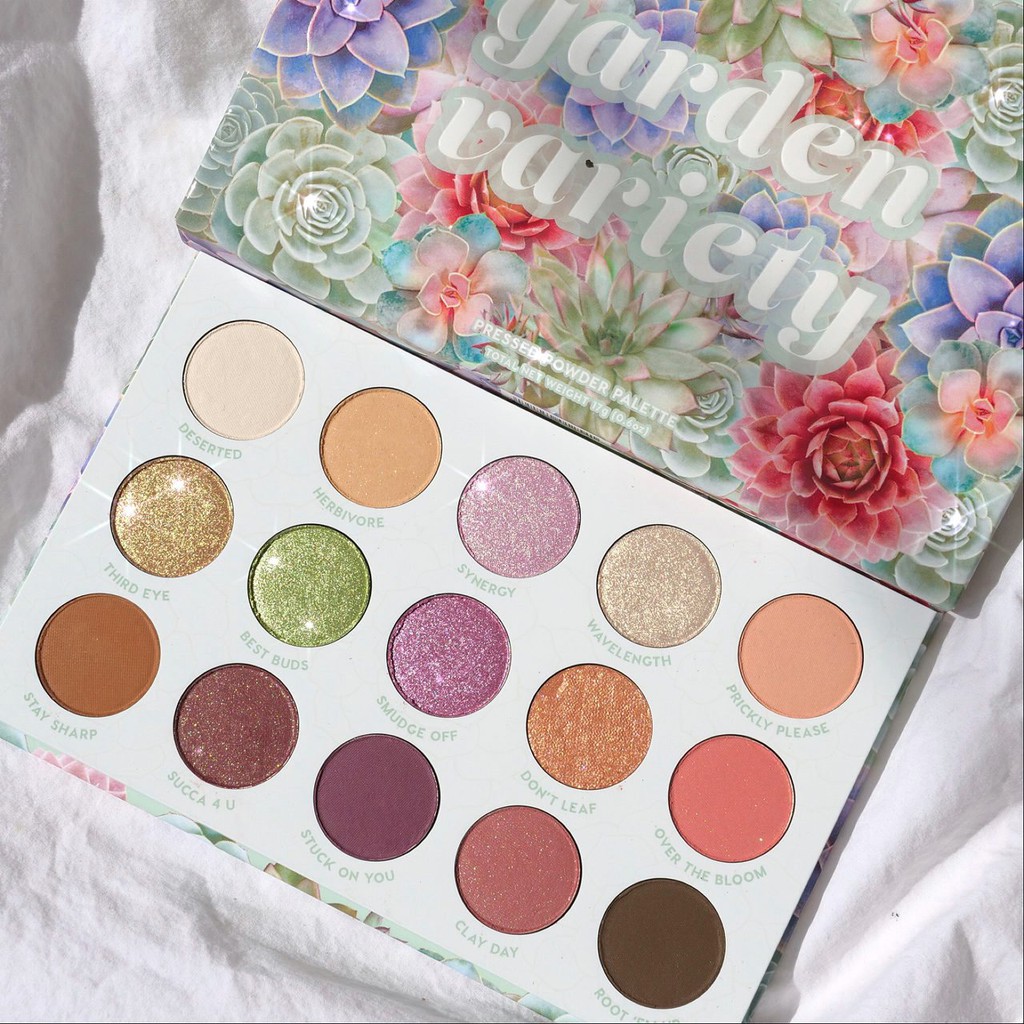 Bảng màu mắt ColourPop Garden Variety Collection Swatches 15 ô