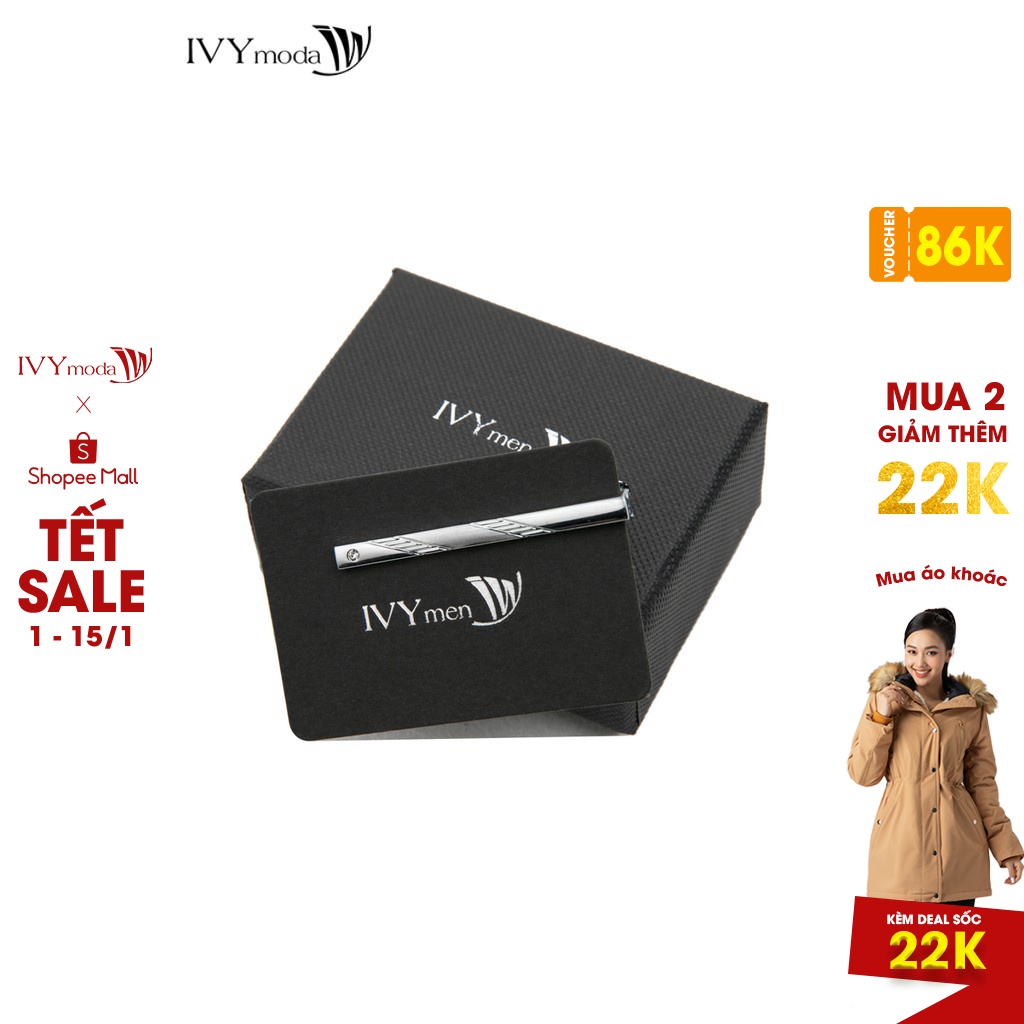Kẹp cà vạt họa tiết nổi IVY moda MS 84E2567
