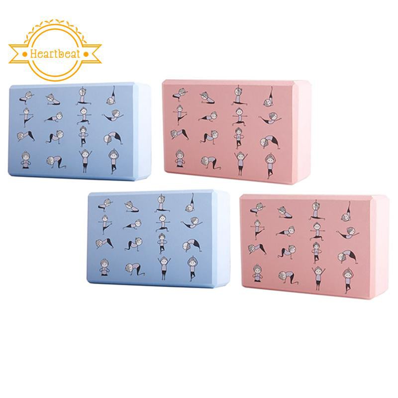 Yoga Brick Stretch Foam Block Exercise Workout Brick Anti-Skid Blue