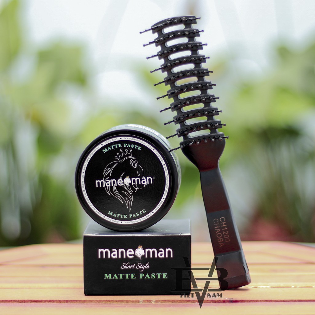 [Hàng Úc] Sáp vuốt tóc Mane Man Matte Paste 100g Australia + Tặng lược tạo kiểu Chaoba cao cấp