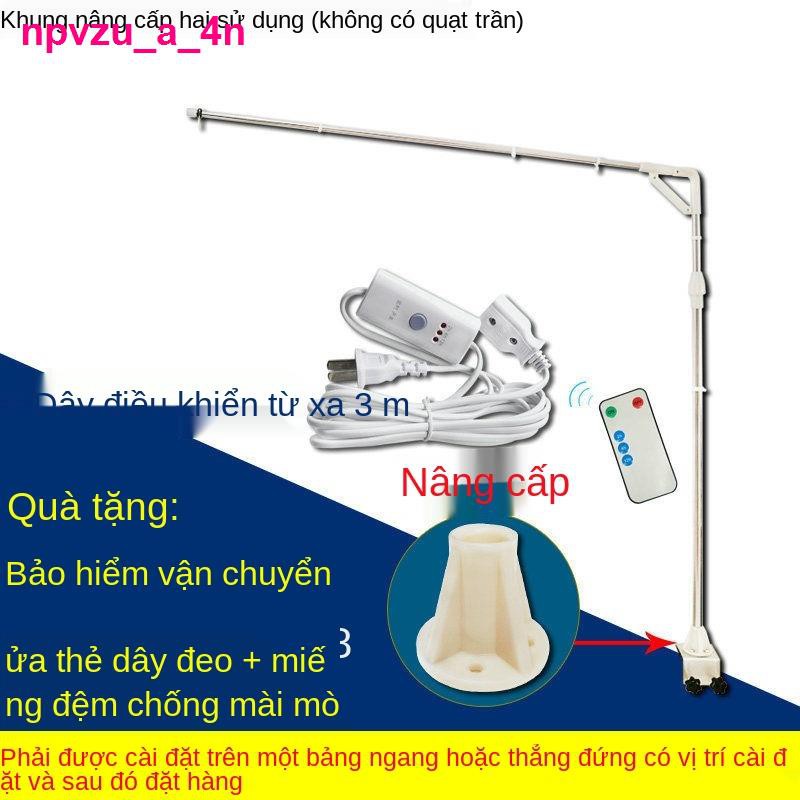 bàn[giá treo quạt trần nhỏ] Lưới chống muỗi đa năng bằng thép không gỉ đậm màu trên kệ gấp ống lồng kính thiên v