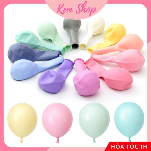 Bóng tròn tông pastel size 5 inch trang trí sinh nhật sự kiện - K212