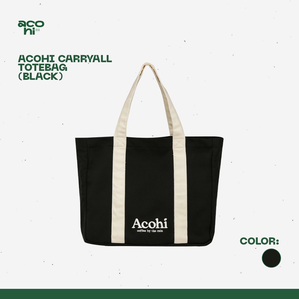 TÚI VẢI CARRYALL BLACK TOTEBAG