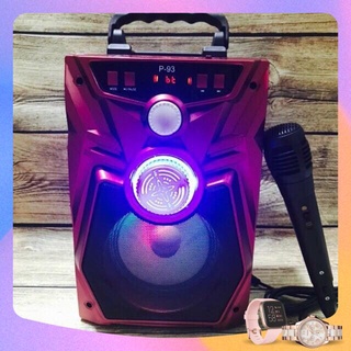 Loa karaoke bluetooth p91/p93 1 mic ko dây 30w