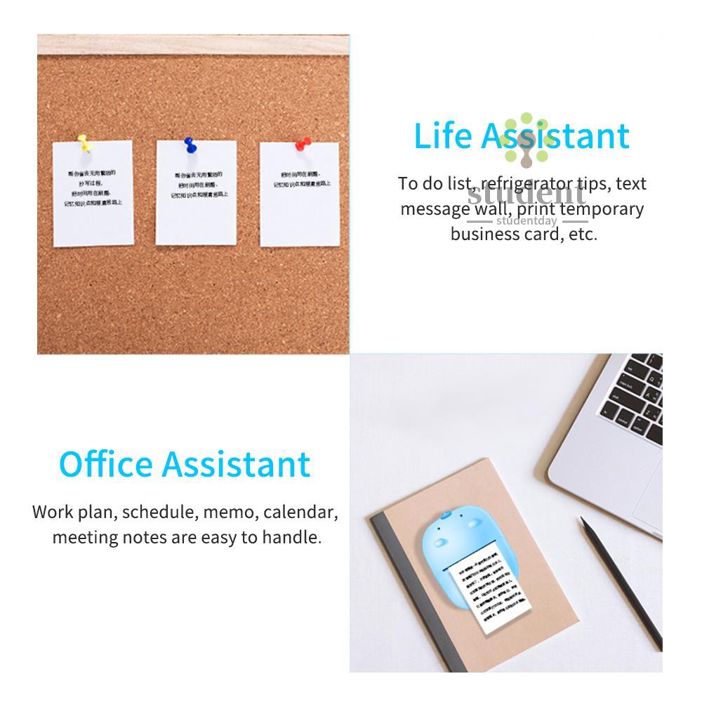 Máy In Ảnh Mini Bt 200dpi Kèm 1 Cuộn Giấy In | BigBuy360 - bigbuy360.vn