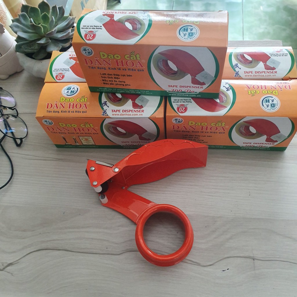 Dao cắt băng keo 5cm loại lớn cắt cuộn keo 300y 500y và cuộn 1kg