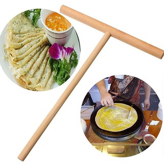 Livecity Crepe Maker Pancake Batter Máy rải gỗ Stick Dụng cụ nhà bếp tại nhà